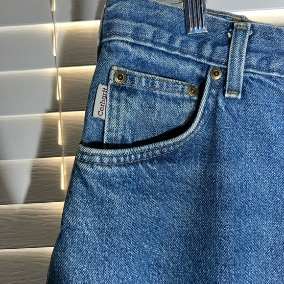 Carhartt RELAXED FIT FLANNEL-LINED 5-POCKET JEAN mens size 38X32 - Picture 4 of 7